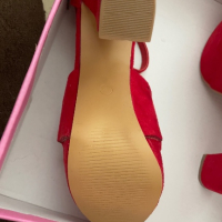 Велурени Дамски Обувки с Ток номер 37, снимка 4 - Дамски обувки на ток - 45022897