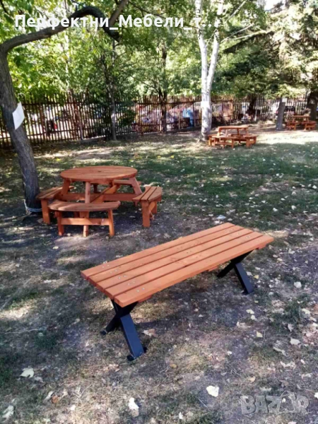 Градински пейки за училищни паркове,пейки за училищен двор,градински пейки за училищен проект, снимка 1