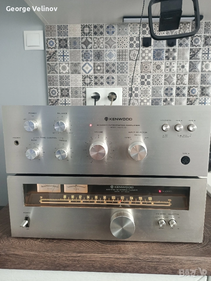 Продавам комплект на Kenwood усилвател и тунер , снимка 1