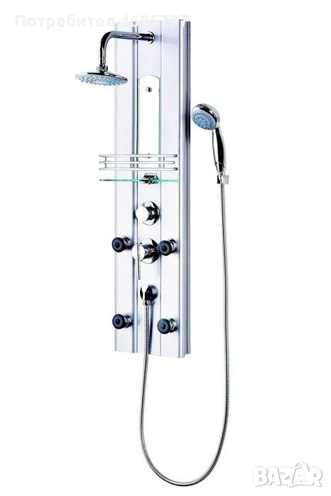 Дизайнерски душ-панел с хидромасаж., снимка 1