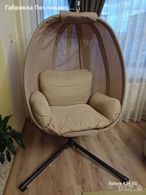 Люлка тип яйце за дом и градина, снимка 1