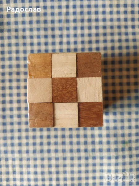 дървено кубче тип Рубик куб, снимка 1