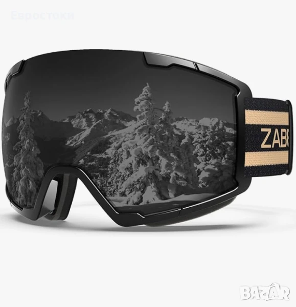 Ски очила ZABERT OTG, дамски ски очила за ски и сноуборд, лещи против замъгляване, 100% UV защита , снимка 1
