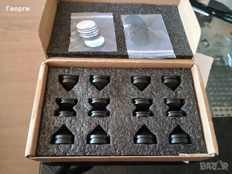 TODN AUDIO® Die-cast aluminium spikes with pure copper arrow , снимка 1