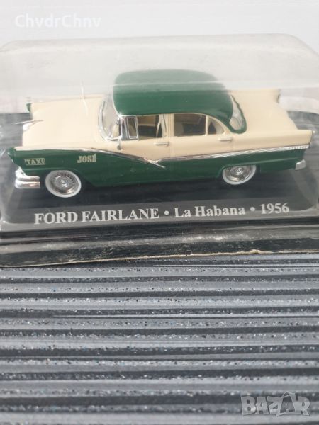 НОВА колекционерска количка форд/модел 1956 FORD FAIRLANE La Habana Taxi, снимка 1