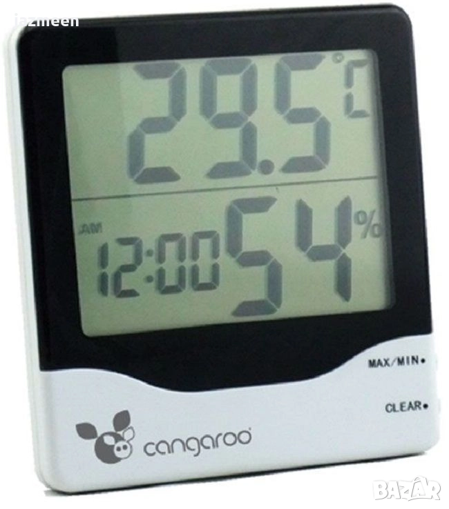 Термометър с дигитален часовник Cangaroo - TL8020, снимка 1
