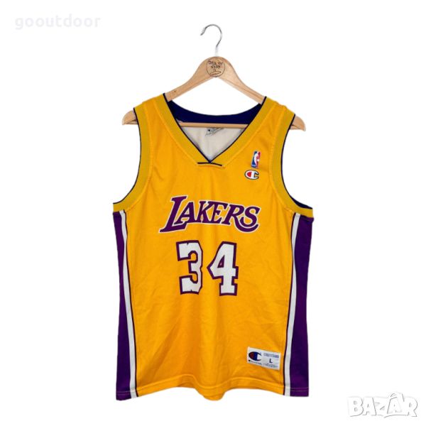Баскетболен потник 90s Shaquille O'Neil #34 LA Lakers Champion Jersey, снимка 1
