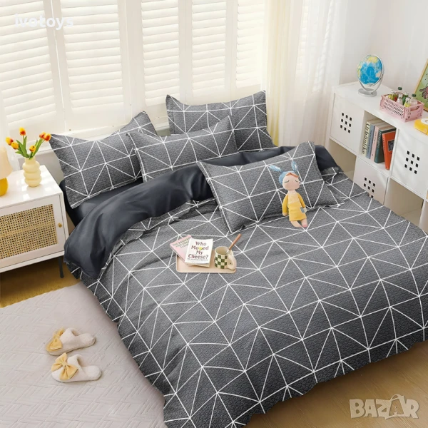 Двулицево спално бельо, 4 части - Модел WS17617, снимка 1