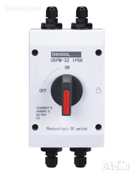 DIHOOL DC изолаторен прекъсвач IP65 Водоустойчив 32a 1200V за слънчева система соларен модул НОВО, снимка 1