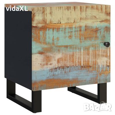 vidaXL Нощно шкафче 40x33x46 см регенерирано дърво масив（SKU:345212, снимка 1