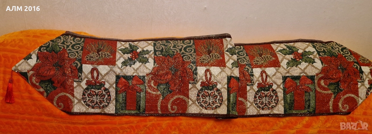 Коледен рънър, тишлайфер 160х35 см, снимка 1