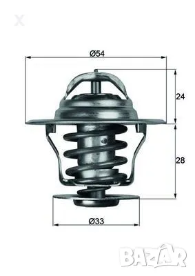 114892300 BEHR ТЕРМОСТАТ 92°C OPEL Kadett E D / Rekord E1 / Senator B / Manta B / Ascona C / Astra F, снимка 1