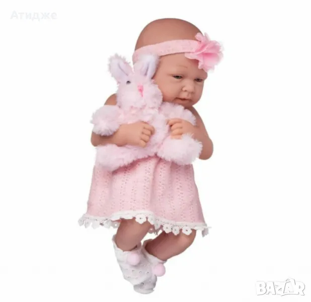 Кукла Junfa Pure Baby в розово 35см, снимка 1