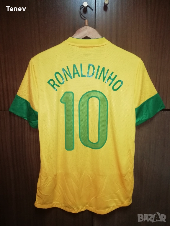 Brazil Ronaldinho 2012 2013 Home Nike Football Роналдиньо Бразилия оригинална тениска фланелка , снимка 1