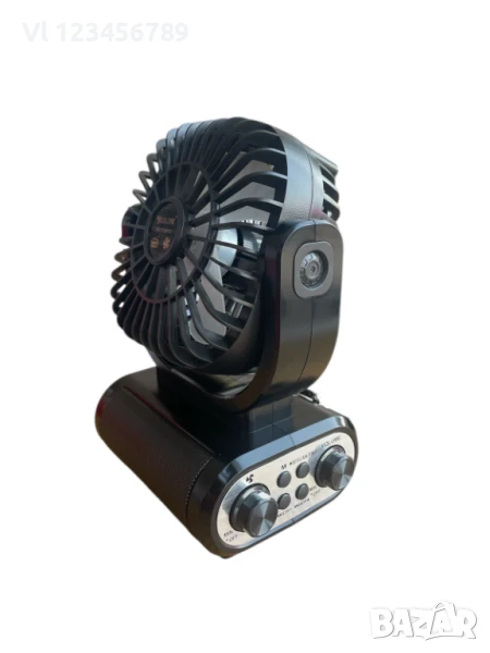 Соларно радио-вентилатор, GOLON RX-F75BTS, снимка 1