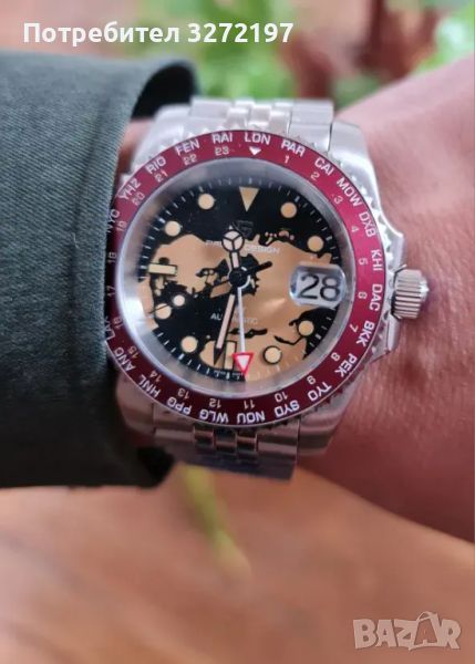 PAGANI DESIGN автоматичен часовник с Японски механизъм SEIKO NH34 GMT,стъкло сапфир,водоустойчив, снимка 1