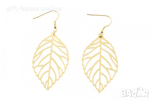 Екстравагантни обеци от стомана "ЛИСТО"