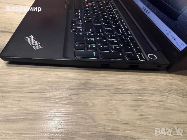 Lenovo ThinkPad E15-Ryzen 7 4700U/16гб/512гб м.2 nvme/подсветка, снимка 8 - Лаптопи за работа - 53795954