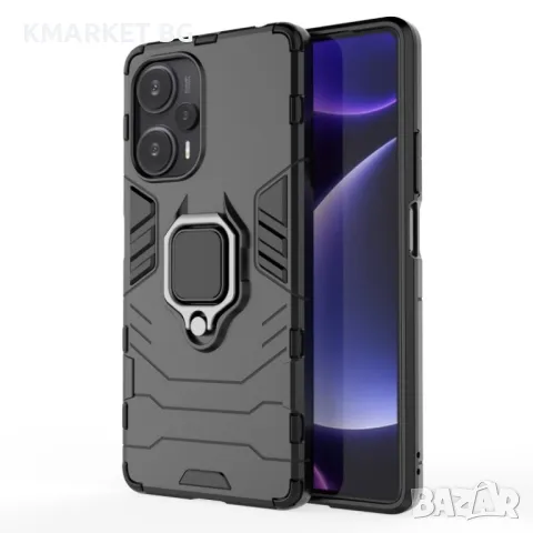 Xiaomi Redmi Note 12 Turbo Удароустойчив Ring Holder Калъф и Протектор, снимка 3 - Калъфи, кейсове - 48833001