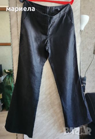 широк панталон от лен на h&m, снимка 1 - Панталони - 45266732