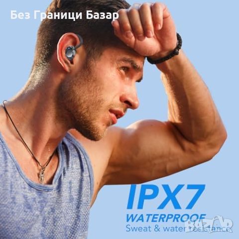 Нови Безжични спортни слушалки Bluetooth 5.3, 60H, водоустойчиви, снимка 4 - Bluetooth слушалки - 46600025