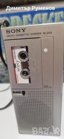 Sony M-203 Micro cassette - corder, снимка 2 - Радиокасетофони, транзистори - 51708458