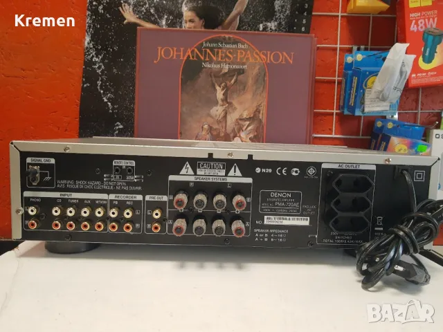 Усилвател DENON PMA-720AE, снимка 3 - Ресийвъри, усилватели, смесителни пултове - 48490898