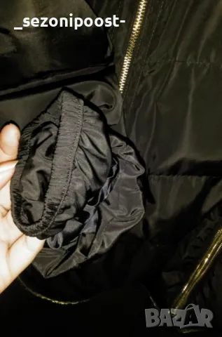 💟Дамско Чисто ново красиво дълго зимно яке със сваляема качулка-Л,ХЛ 💟, снимка 3 - Якета - 50056251