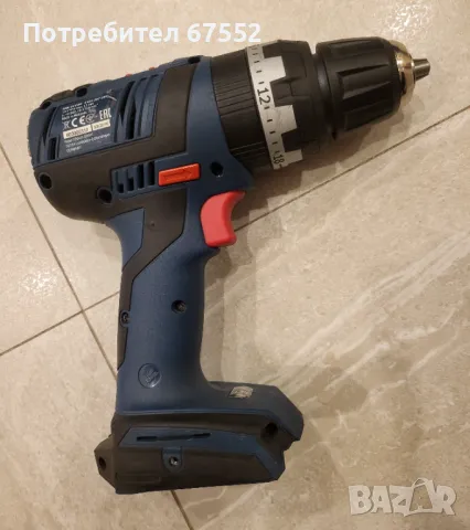 Продавам безчетков ударен винтоверт BOSCH GSB 18 V-EC Professional. Цената е крайна!, снимка 3 - Винтоверти - 48094647