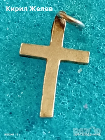 Сребърна висулка кръст нежен елегантен дизайн 52461, снимка 4 - Колиета, медальони, синджири - 52707970