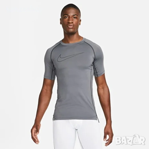  Nike Pro Dri-FIT Men s Tight Fit Short-Sleeve Top - мъжка тениска р- р М, снимка 2 - Тениски - 54242415