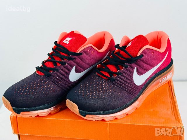   Нови! Nike AirMax Red - Orange, снимка 4 - Маратонки - 45176263