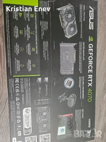 Видео карта GEFORCE RTX4070/12GB, снимка 4 - Видеокарти - 46904247