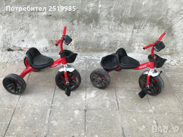 2 броя метални триколки Hawk, снимка 2 - Коли, камиони, мотори, писти - 50495493