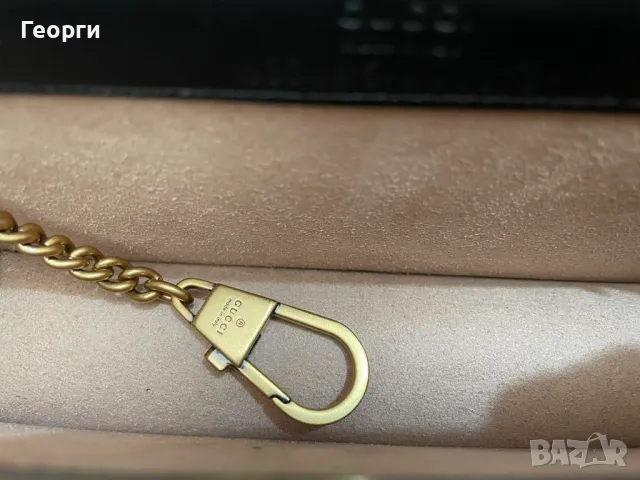 Gucci коженa мини Beloved чанта Гучи Златно Gold GG лого Made in Italy, снимка 12 - Чанти - 38410508