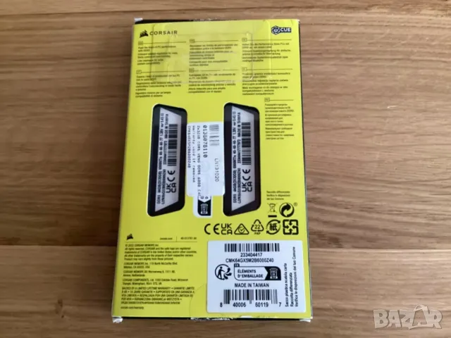 Маркови рам памети Corsair VENGEANCE 64GB (2x32GB) DDR5 6000MHz, снимка 4 - RAM памет - 46940775