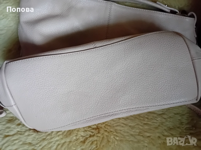 Голяма италианска розова чанта от естествена кожа , снимка 9 - Чанти - 52219310