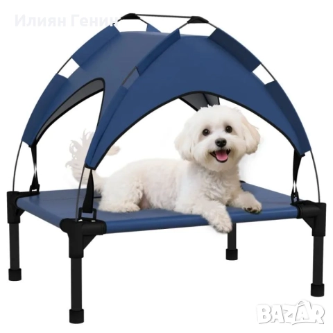 Кучешко легло PawHut с покрив, снимка 4 - За кучета - 51981815