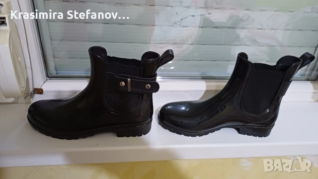 гумени дамски ботуши с грайфер