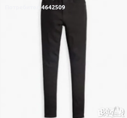 Оригинални Дамски Дънки Levi's Strauss Lot Skinny 721 Дънки Черни, снимка 7 - Дънки - 52425351