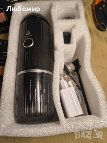 автоматична кафемашина, съвместима с NS капсули и смляно кафе за къмпинг, пътуване, дом (черна) , снимка 4 - Кафемашини - 51789000