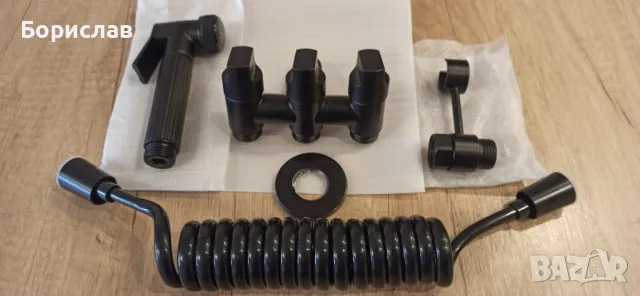 Хигиенен душ за тоалетна или биде с троен кран - 3 цвята, снимка 7 - Душове - 49845662