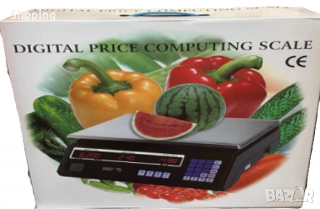 Електронен кантар с капацитет 40 кг и вградена батерия, снимка 5 - Везни - 53193364