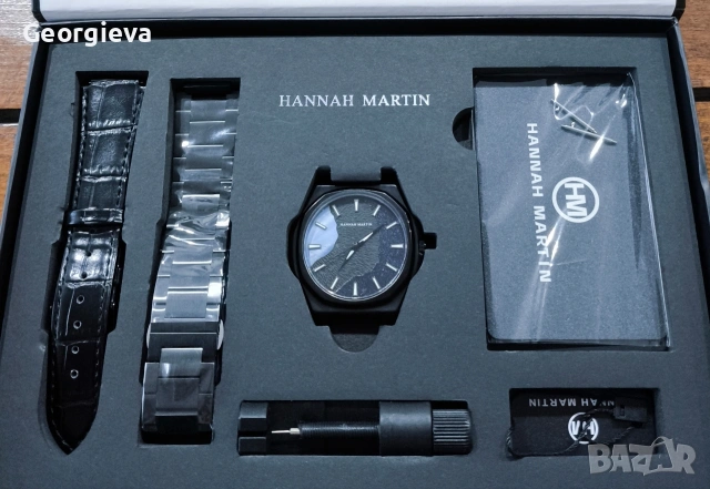 Ръчен часовник Hannah Martin. Пълен комплект , снимка 3 - Мъжки - 54048060