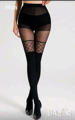 М/XL Черен чорапогащник , снимка 2 - Бельо - 53217427