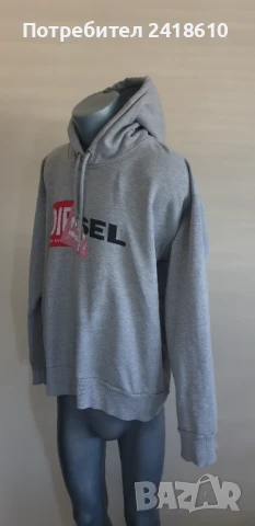 Diesel Oversize  Hoodie  Cotton Mens Size S - М  ОРИГИНАЛ! Мъжки Суичър  , снимка 6 - Суичъри - 50773558