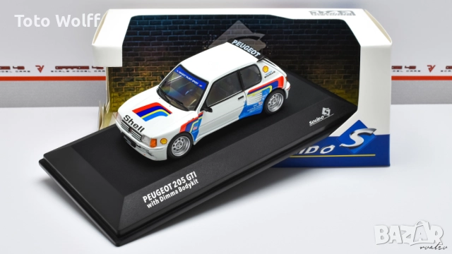 Peugeot 205 GTi Dimma Rally Tribute '1992 - Solido - 1/43, снимка 2 - Колекции - 52669350