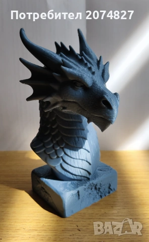 Фигурка Dragon Bust / Дракон бюст статуетка, снимка 4 - Статуетки - 53508832