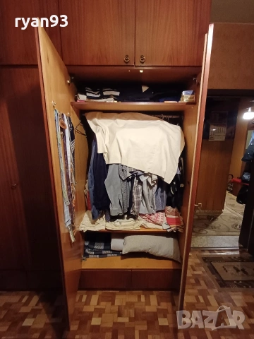 Масивен гардероб с надстройка , снимка 8 - Гардероби - 53587220