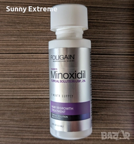 4 дози Foligain Minoxidil 2% разтвор за растеж на коса и против косопад за жени, снимка 3 - Аксесоари за коса - 54171349